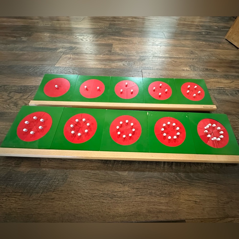 Montessori Fraction Circles with Stands (Set)